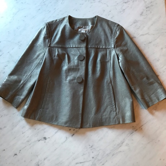 Vince Jackets & Blazers - 🚫 Sorry sold Vince Gray Leather Jacket